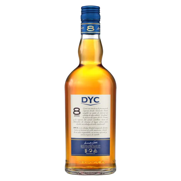 Whisky 8 años Dyc 70 cl 2