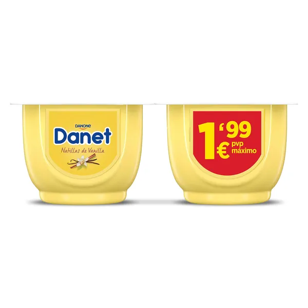 Natillas de vainilla Danet pack 4 x 120 g 3