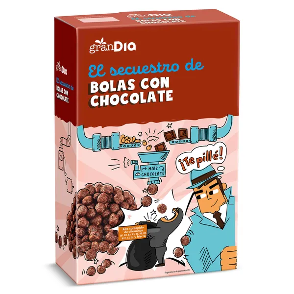 Cereales de bolas con chocolate Gran Dia 500 g 3