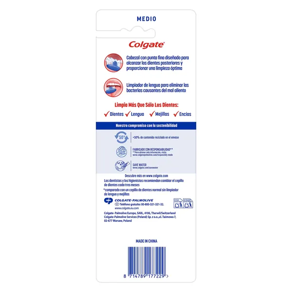 Cepillo de dientes medio Colgate Extra Clean blister 4 unidades 2