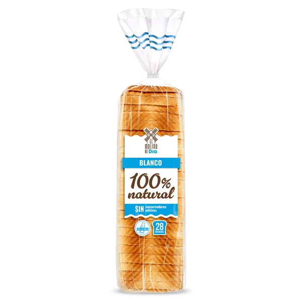 Pan de molde blanco El Molino de Dia 820 g 2