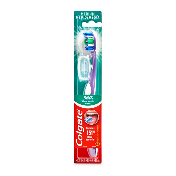 Cepillo de dientes medio limpieza profunda Colgate 360° blister 1 unidad