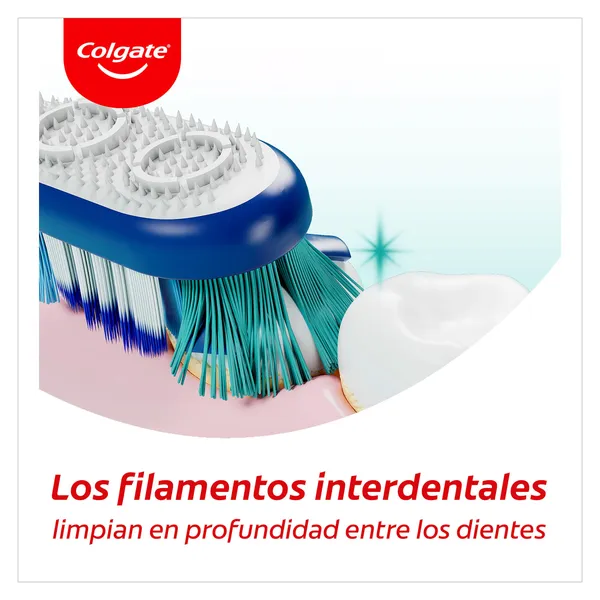 Cepillo de dientes medio limpieza profunda Colgate 360° blister 1 unidad 3