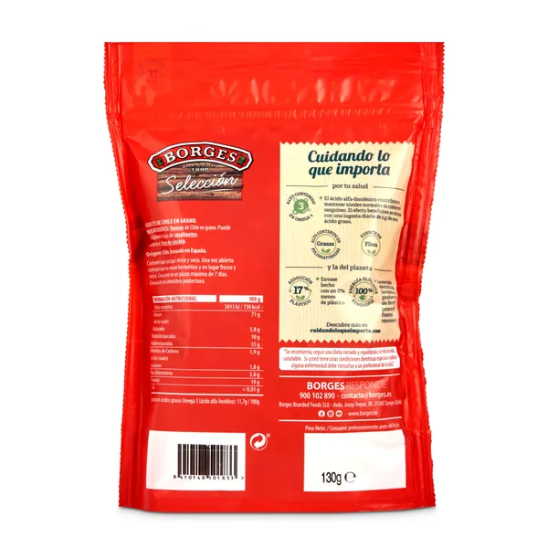 Nuez pelada Borges bolsa 130 g 2