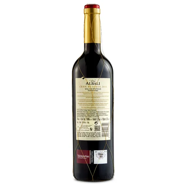 Vino tinto gran reserva D.O. Valdepeñas Viña Albalí botella 75 cl 2
