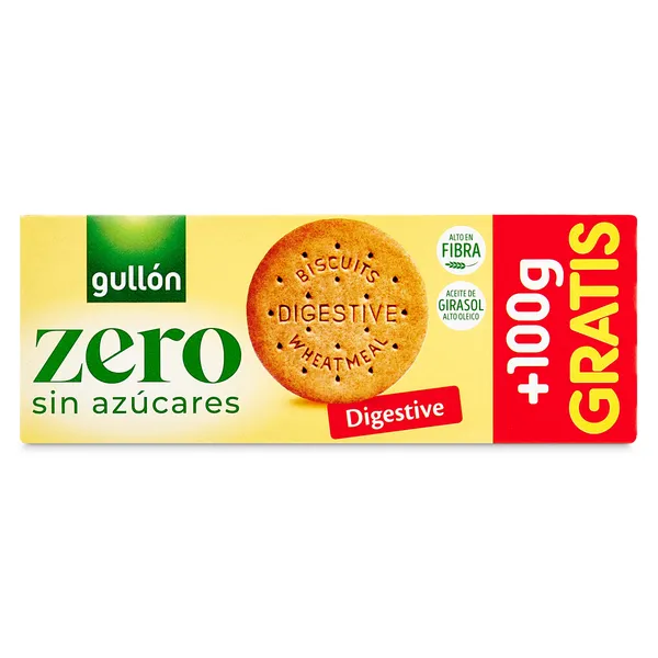 Galletas digestive sin azúcares Gullón 400 g 2