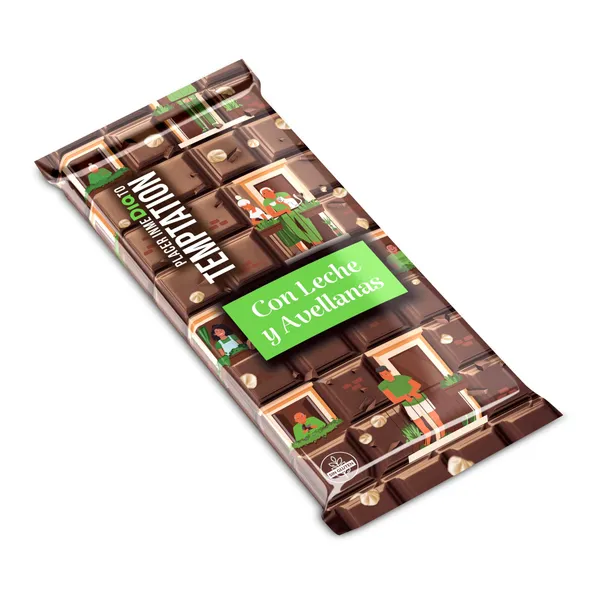 Chocolate con leche y avellanas Dia Temptation 150 g 3