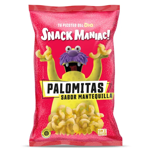 Palomitas sabor mantequilla Dia Snack Maniac 80 g 2