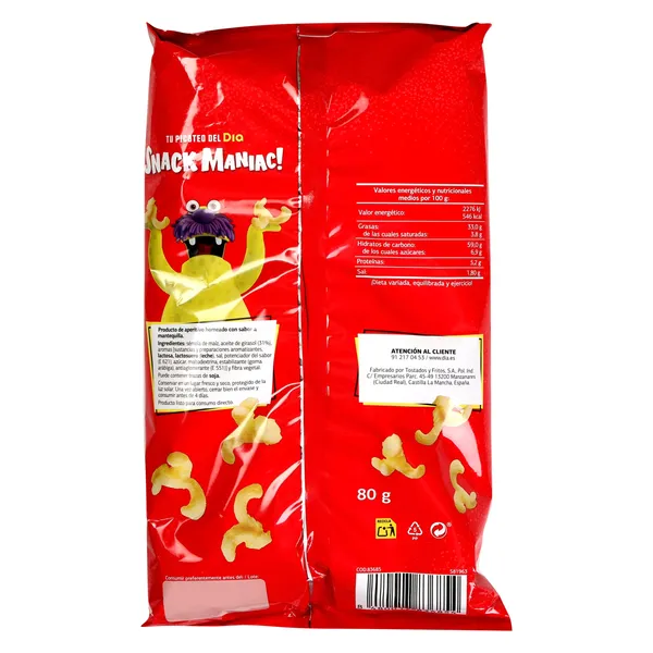 Palomitas sabor mantequilla Dia Snack Maniac 80 g 3