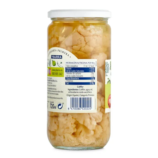 Coliflor Ybarra frasco 400 g 2