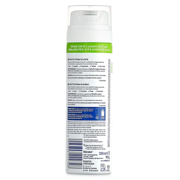 Espuma de afeitar sensitive Nivea spray 200 ml 2