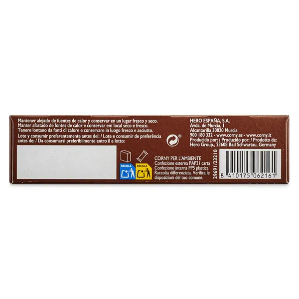 Barritas de cereales con chocolate con leche Corny caja 150 g 4
