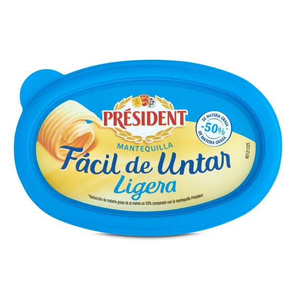 Mantequilla ligera fácil de untar President 250 g 2