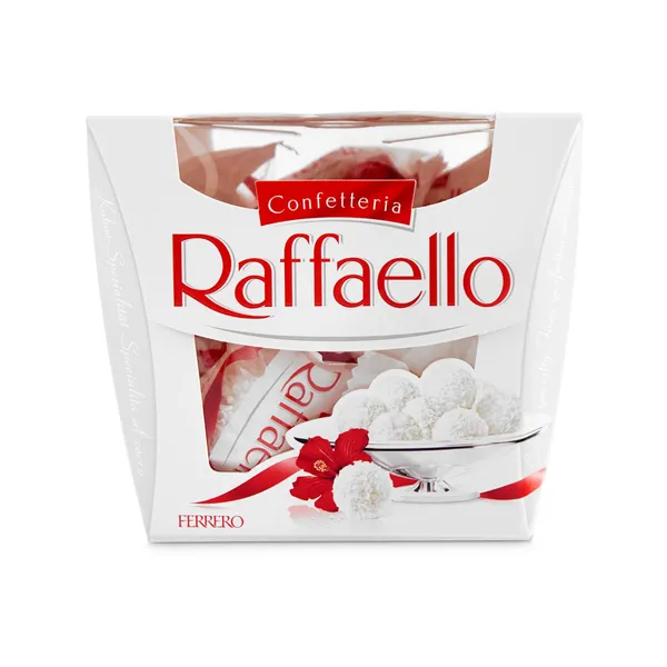Bombones rellenos de coco y almendra Ferrero Raffaello caja 150 g 2