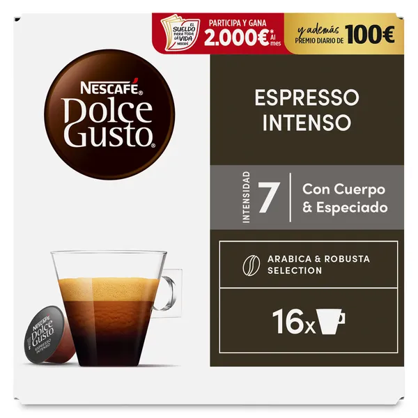 Cápuslas de café expresso intenso Dolce Gusto 16 unidades 2