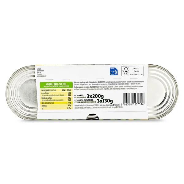 Guisantes Bonduelle 3 x 140 g 4