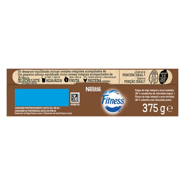 Cereales integrales con chocolate negro Nestlé Fitness caja 375 g 3