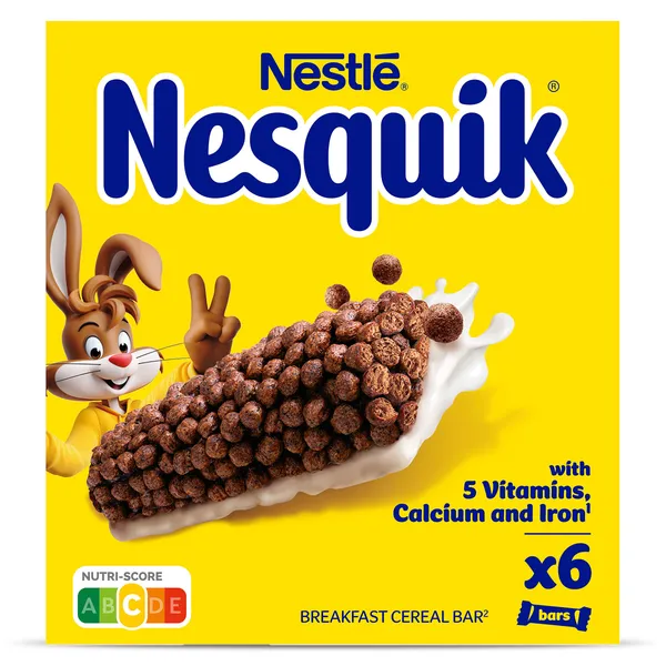 Barritas de cereales con chocolate nesquik Nestlé caja 150 g 2