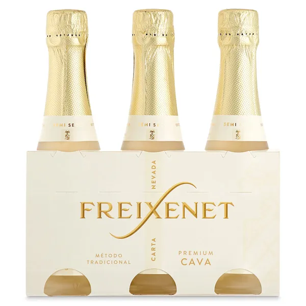 Cava semiseco Freixenet Carta Nevada botella 3 x 20 cl