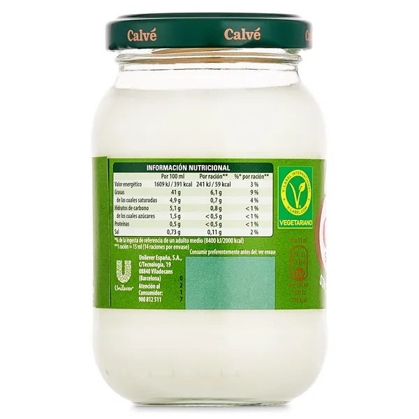 Mayonesa casera Calvé bote 210 ml 3