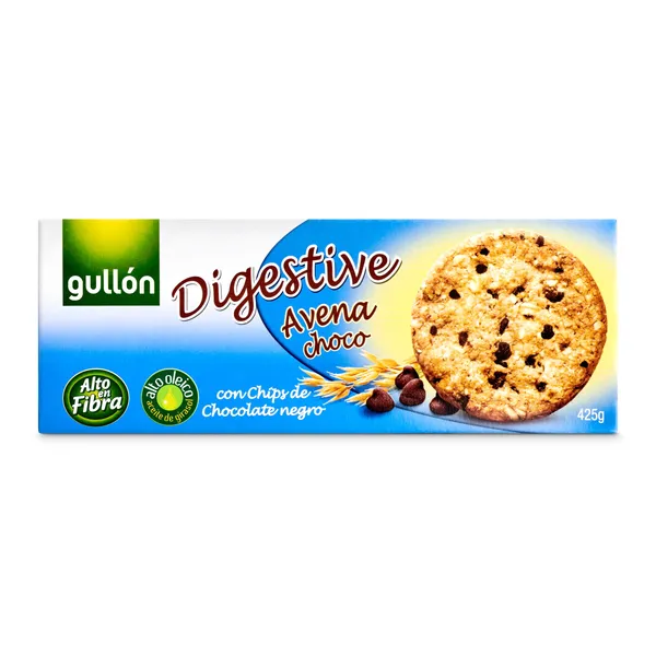 Galletas digestive con avena y chocolate Gullón 425 g 2