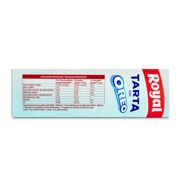 Preparado para tarta de oreo Royal caja 215 g 3