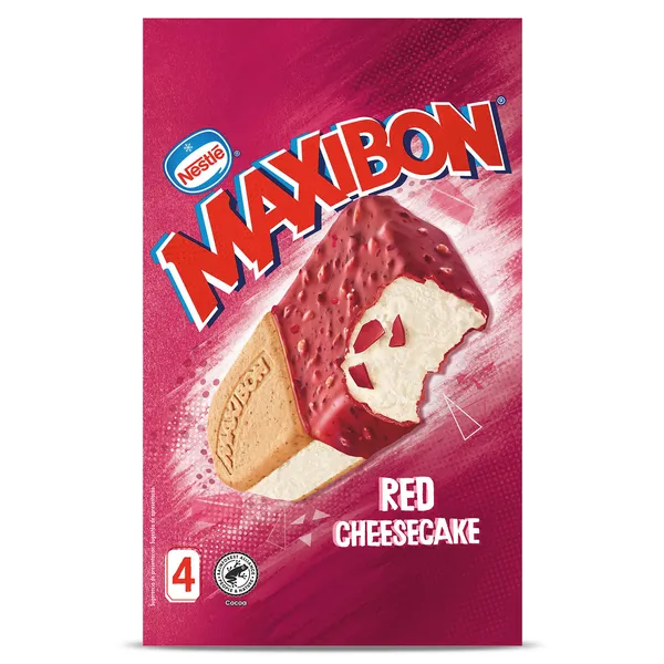 Helado sandwich red cheesecake 4 unidades Nestlé caja 356 g 3