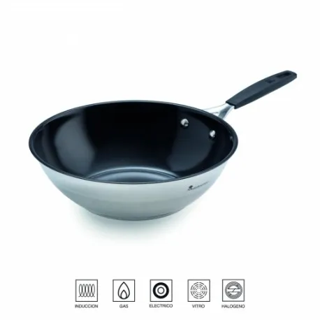 Bergner Bgeu-3770 Wok 28Cm Acero Inox