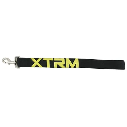 X-TRM Neón Flash Correa Corta negra para perros