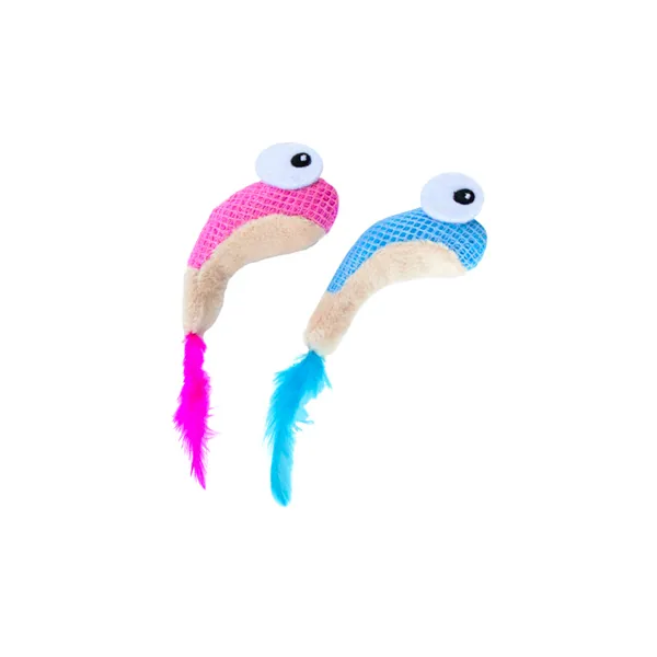 Catstages Dental Shrimpies Peluches con Plumas para gatos