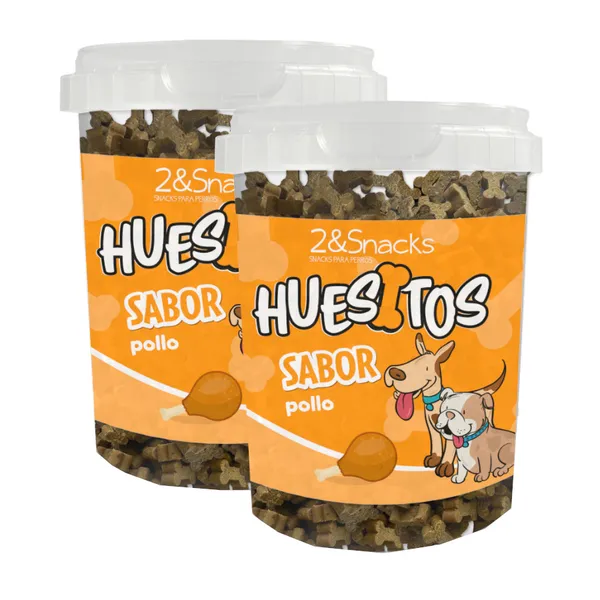 2 uds. x 300 g 2&Snacks Galletas Pollo para perros ¡Pack ahorro!