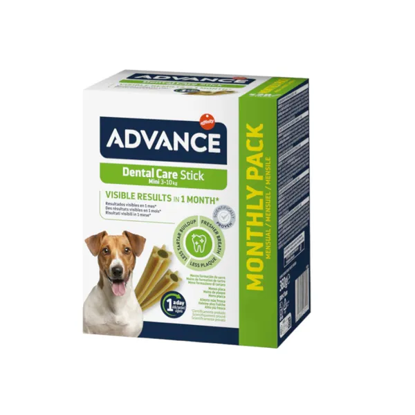 84 barritas Advance Dental Care Stick Mini snack para perros ¡Pack ahorro!