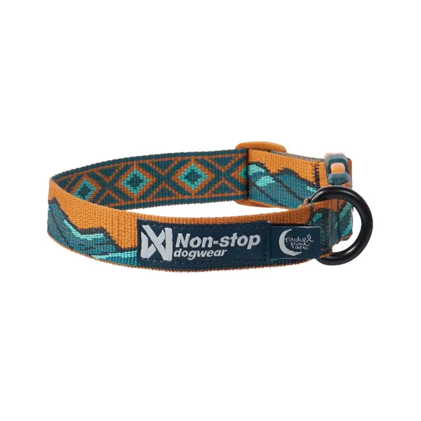 Non-stop Dogwear Collar Turquesa y Roble para perros
