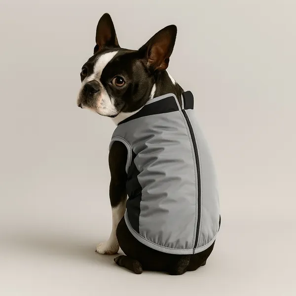 Nayeco Abrigo Reflectantre Gris para perros