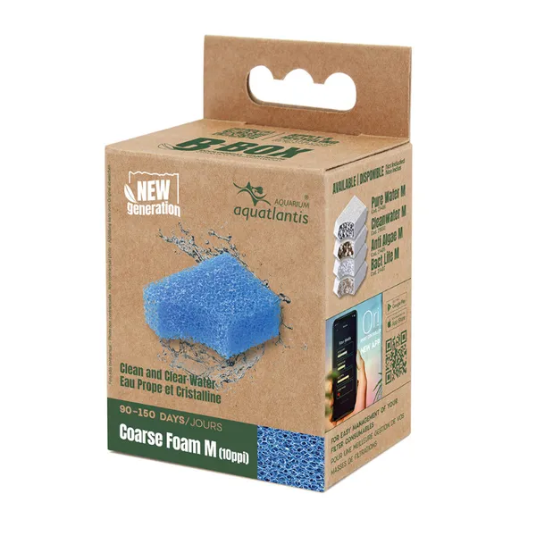 0.02 KG Aquatlantis B-Box Coarse Foam Filtro para acuarios