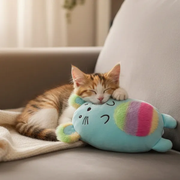 Tootoy! Peluche Rainbow Mouse Azul para gatos