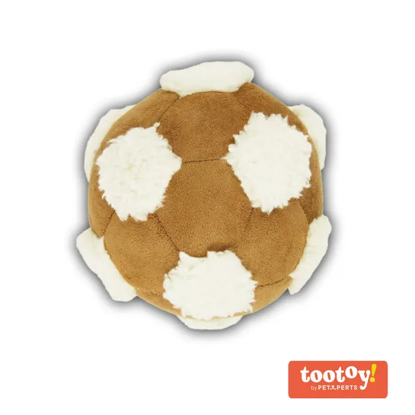Tootoy! Comfy Football Beige Pelota de Peluche para perros