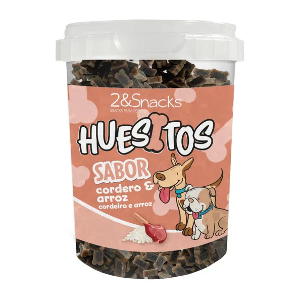 300 g 2&Snacks Huesos Duo Cordero y Pollo para perros