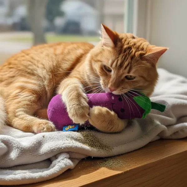 BAM! Peluche Berenjena con Catnip para gatos