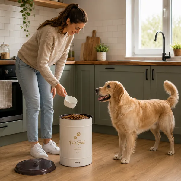 Leeby Contenedor de Hierro para Comidas de perros
