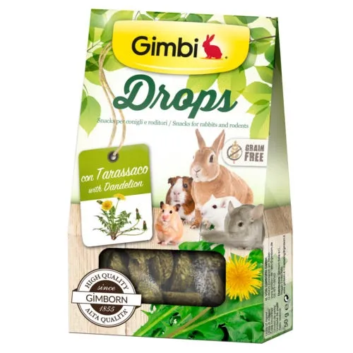 0.05 KG Gimbi Drops Chuches Diente de León para roedores