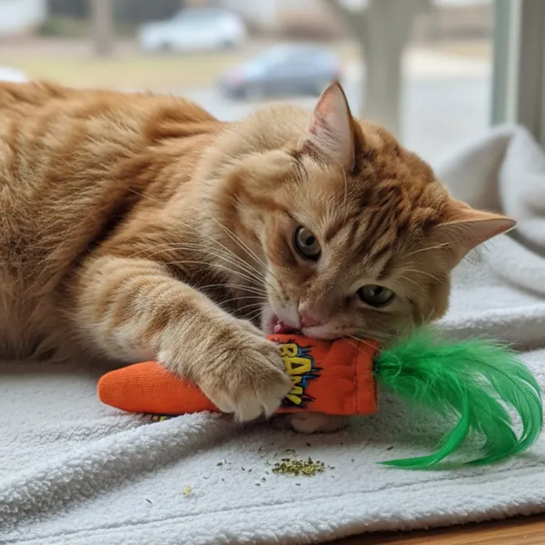 BAM! Peluche Zanahoria con Catnip para gatos