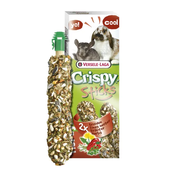 0.11 KG 2 uds. x 55 g Versele-Laga Cripsy Sticks Barritas Hierbas para conejos y roedores