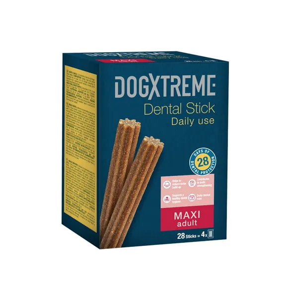 28 barritas Dogxtreme Dental Stick Razas Grandes Snack para perros