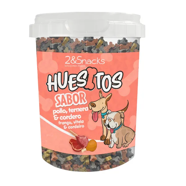 2 uds. x 100 g 2&Snacks Galletas Mini Hueso Mix para perros ¡Pack Ahorro!
