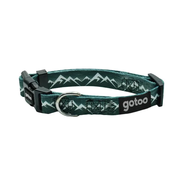 Gotoo Collar estampado verde para perros