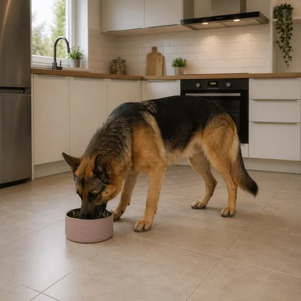 Leeby Comedero Antideslizante Acero Inoxidable para perros
