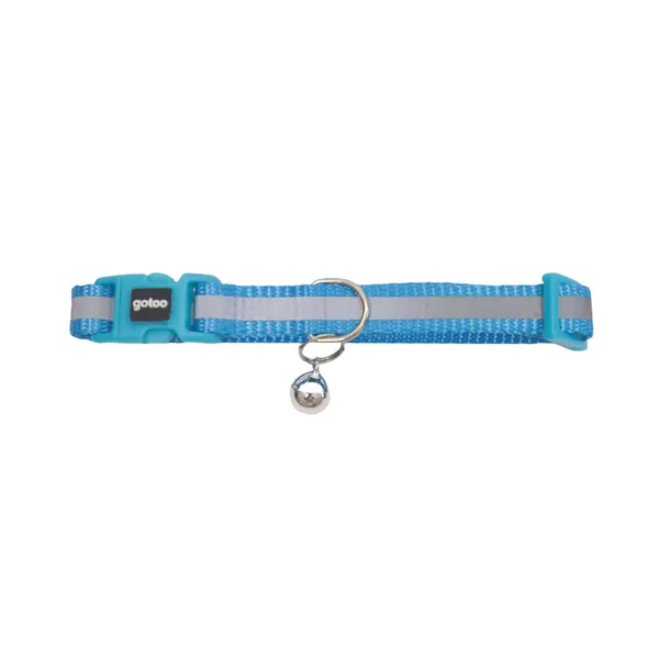 Gotoo Collar reflectante azul para gatos