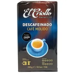 Café molido descafeinado El Criollo 250 g 2
