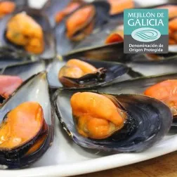 Mejillón de Galicia media concha Rucagel 900 g 2